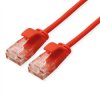 ROLINE UTP Data Center Patchkabel Cat.6A (Class EA), LSOH, extra dun, rood, 0,3 m