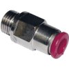 Norgren C02240628 Self-Sealing Straight Adaptor G1/4 Ext. Thread 6mm Hose O/D