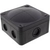 Wiska 10105601 Junction box (L x W x H) 95 x 95 x 60 mm Black IP66/IP67