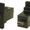 Złącze USB USB-C Montaż na panelu Żeńskie do męskiego 2-portowe