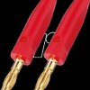 BP-30G/RT LS banana plug pair, 4 mm, red