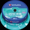 43639 DVD-RW 4.7 GB, matt, spindle pack of 25