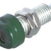 Gniazdo bananowe Żeński Połączenie lutowane typ Gniazdo bananowe Zielony 16A Hirschmann Test & Measurement rozmiar 4 mm