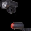 Bike - lights set, LED, 30 lux, 1 W, battery