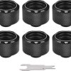 Armatura chłodzenia wodnego Thermaltake Pacific C-PRO G1/4 PETG Tube 16mm OD Compression – Black (6-Pack Fittings)