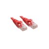 Kabel LAN Kat.5e UTP 0,25m Red czerwony