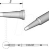 C115107 C115 soldering tip, round, C115107/diameter 0.8 mm, straight