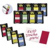 Post-It FT600003493 Index Adhesive Strips Red, Yellow, Blue, Green