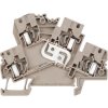 Multi level terminal block, spring balancer connection, 0.5-4.0 mm², 32 A, 8 kV, dark beige, 8671080000