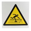 Tablica ostrzegawcza, kolor: czarny/żółty/biały, materiał Tworzywo sztuczne Niebezpieczeństwo obszaru Znak