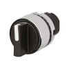 EAO 46-2828.3CV0.001 Knob selector switch, black, 2-position, Cam A, metal