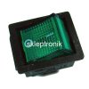 Przełącznik koł. ON/OFF MK-521 230V 1x15A zielony