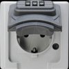 109856007 One-way wet-room socket, with combination lock