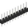 Pin header, 10 pole, pitch 2.54 mm, straight, black, 10048041