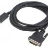 Kabel DisplayPort wtyk,DVI-D (24+1) wtyk DisplayPort 1.2 CA-DPDV-10CU-0030-BK
