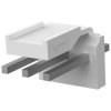 Pin header, 3 pole, pitch 3.96 mm, straight, natural, 3-644615-3