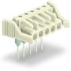 Female connector, 3 pole, pitch 5 mm, angled, light gray, 722-233/005-000/039-000