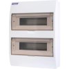 Rozdzielnica natynkowa S-24 (N+PE) 2x12 moduły IP20 303x400x101mm drzwi transparentne dymne INCOBEX
