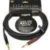 KLOTZ Titanium Kabel instrumentalny Audio Jack 6,3mm Mono (wtyk Silent Plug / wtyk) 4,5m