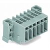 Pin header, 10 pole, pitch 5 mm, angled, gray, 769-670/003-000