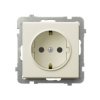 SONATA Gniazdo pojedyncze z uziemieniem schuko IP20 ecru GP-1RS/m/27 OSPEL