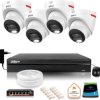 Zestaw monitoringu IP 4x kamera 4Mpx IPC-HDW2449T-S-LED-0280B-PRO + rejestrator, switch, dysk 2TB
