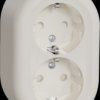 WDE015896 Socket outlet, 2-gang, surface-mounted, complete, white, round,