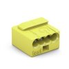 Złączka do puszek instalacyjnych MICRO 4pin - żółta