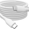 Silikonowy kabel ładujący Digitus USB-C, USB-C - USB-C 1m, USB 2.0, 60W, biały