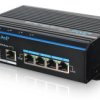 Switch PoE FastEthernet, 5 portów FE, 4xPoE/PoE+, 60W/120W, 1xSFP (100M), niezarządzalny, 48 VDC VONT-SP1104
