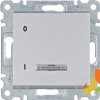 LUMINA Wyłącznik pojedynczy 16A/250VAC kontrolny srebrny WL0612 HAGER