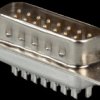 D-SUB plug, 15-pin, solder bucket