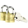 Burg Wächter 222 30 SB Duo Padlock Set Keyed-Alike Brass Keyed Set