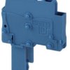 Plug, spring balancer connection, 0.08-4.0 mm², 1 pole, 24 A, 6 kV, blue, 3043239