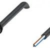 Sensor actuator cable, M8 cable socket, straight, A to open end, 4 pole, 2 m, PVC, black, 3 A, 240799-0005