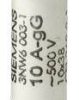 Siemens 3NW60031 Wkładka bezpiecznika cylindrycznego 10 A 500 V 10 szt.