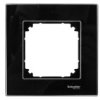 Merten M-Elegance Ramka Pojedyncza Szklana Onyks Czarny Mtn404103