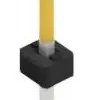 Pin header, 1 pole, pitch 2 mm, straight, black, SLY10851S