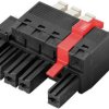 Weidmüller 2549320000 Obudowa złącza pin męskiego na kabel BVFL 7.62HP/02/180MF2 BCF/04R SN BK BX, piny: 2, 35 A, 36 szt