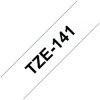 Brother TZE141 TZE-141 label-making tape Black on transparent