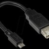 2511-OTG USB 2.0 OTG male micro-B > female A, 0,1m