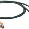 Kabel konfekcjonowany sensor/aktuator obustronny M12 męski prosty 4-pin 2xDIN typ C z kablem 0,6m ASB 2-VCD 1A-1-3-15/0,6 M