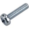 R-TECH 337029 Pozi Pan Head Machine Screws BZP M2.5 10mm - Pack Of 100