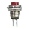 PRZYCISK PBS-101 BR MONOSTABILNY CZERWONY 1A 250V OKRĄGŁY METALOWY