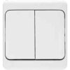 BRYZA biały Łącznik podwójny IP54 180405 KOS