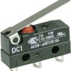 Mikroprzełącznik DC1C-A1LC 250 V/AC 6 A 1 x wł/(wł) ZF IP67 chwilowy 1 szt.