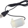 MINI POMPA DO WODY 5VDC 100l/h POZIOMA BIAŁA USB