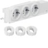 Gniazdo SCHUKO 3-krotne 230V VDI szyna TS/płyta montażowa VZ00AS HAGER