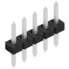 Pin header, 5 pole, pitch 2 mm, straight, black, 10062017
