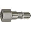 Nipple, L 61 mm, 16 bar, stainless steel, for jacks, 141988